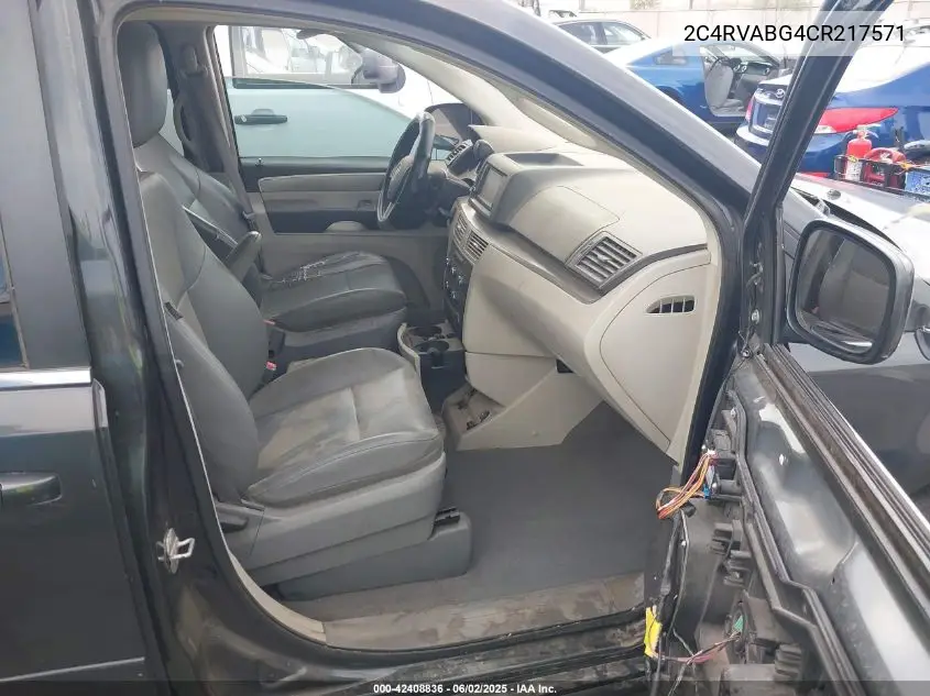 2012 Volkswagen Routan Se VIN: 2C4RVABG4CR217571 Lot: 42408836