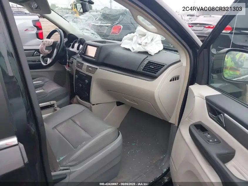 2012 Volkswagen Routan Sel VIN: 2C4RVACG8CR321303 Lot: 42420867