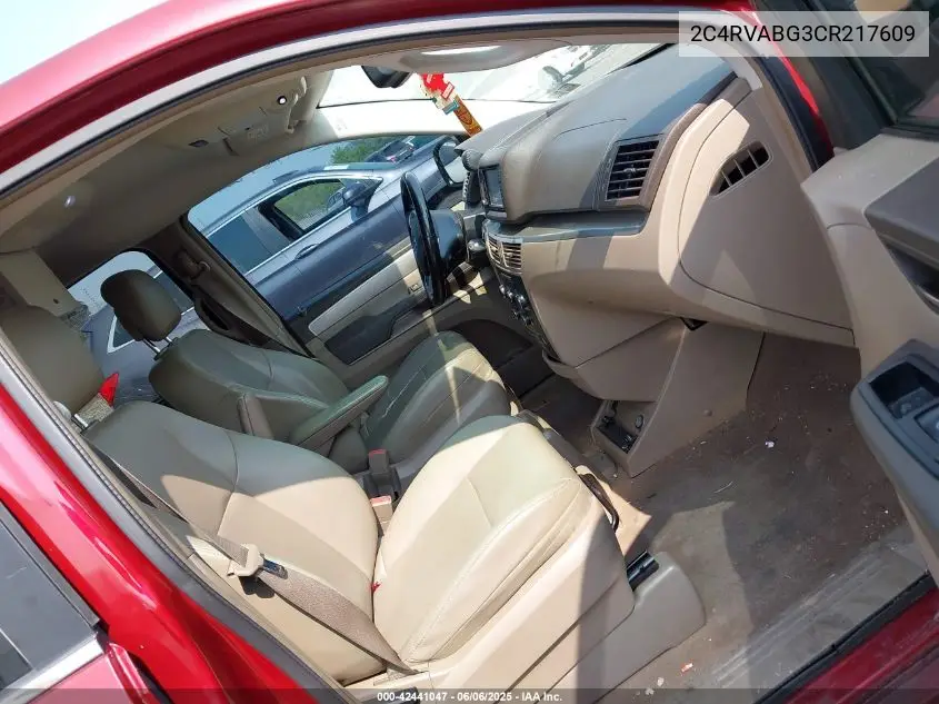 2012 Volkswagen Routan Se VIN: 2C4RVABG3CR217609 Lot: 42441047