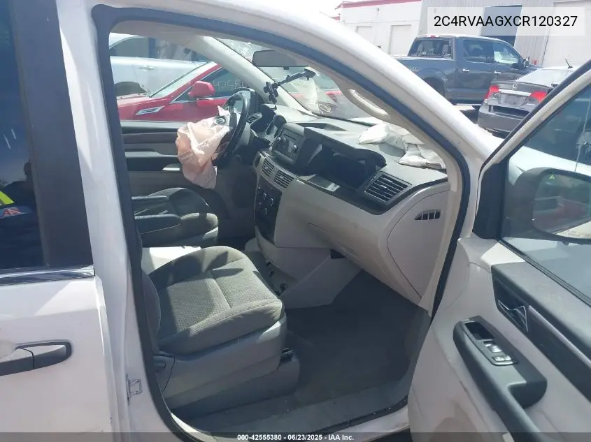 2012 Volkswagen Routan S VIN: 2C4RVAAGXCR120327 Lot: 42555380