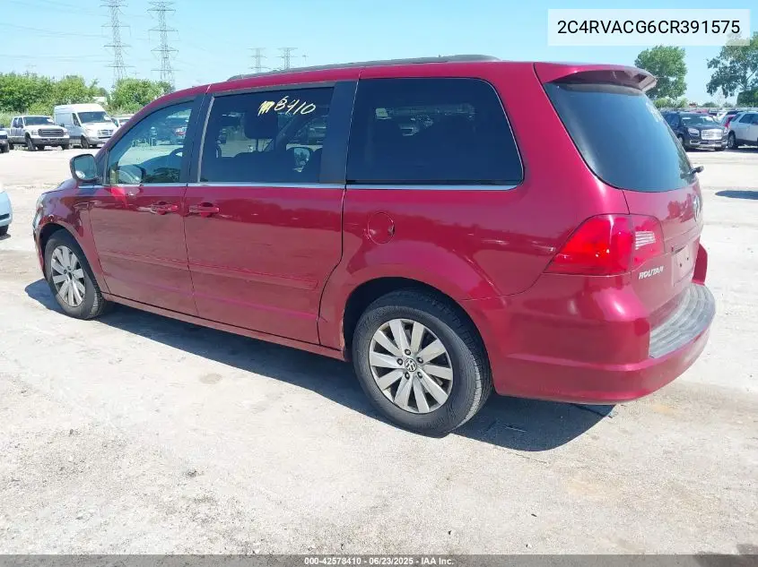 2012 Volkswagen Routan Sel VIN: 2C4RVACG6CR391575 Lot: 42578410