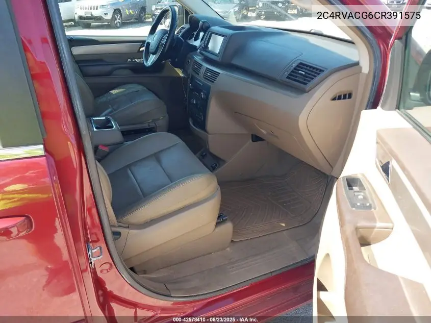 2012 Volkswagen Routan Sel VIN: 2C4RVACG6CR391575 Lot: 42578410
