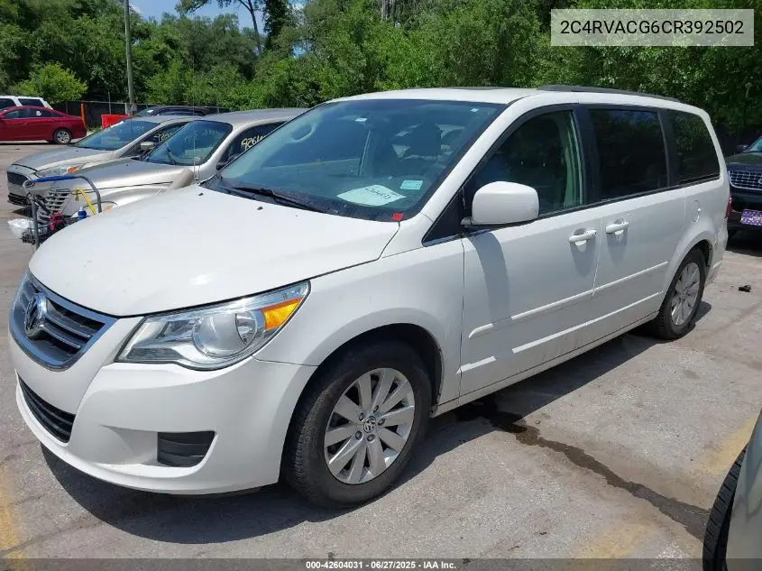 2012 Volkswagen Routan Sel VIN: 2C4RVACG6CR392502 Lot: 42604031