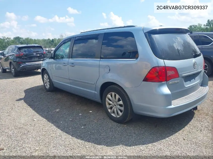 2012 Volkswagen Routan Se VIN: 2C4RVABG7CR309337 Lot: 42610070