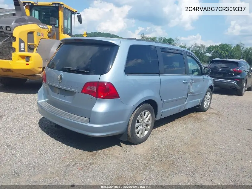 2012 Volkswagen Routan Se VIN: 2C4RVABG7CR309337 Lot: 42610070
