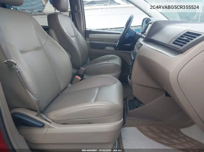 2012 Volkswagen Routan Se VIN: 2C4RVABG5CR355524 Lot: 42645587