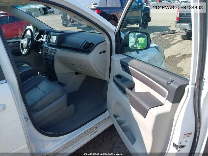 2014 Volkswagen Routan Se VIN: 2C4RVABG0ER134903 Lot: 42555087
