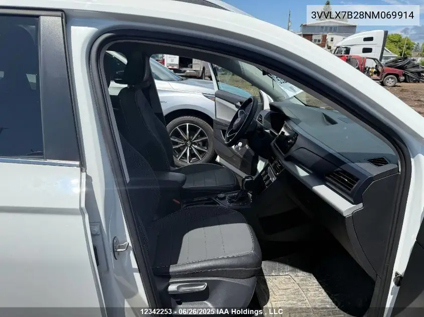2022 Volkswagen Taos Comfortline VIN: 3VVLX7B28NM069914 Lot: 12342253