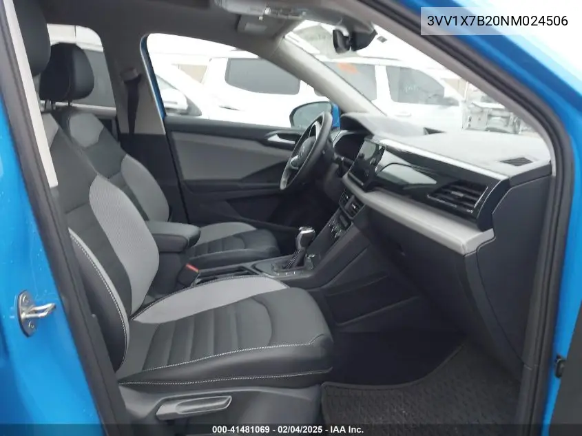 2022 Volkswagen Taos 1.5T Sel VIN: 3VV1X7B20NM024506 Lot: 41481069