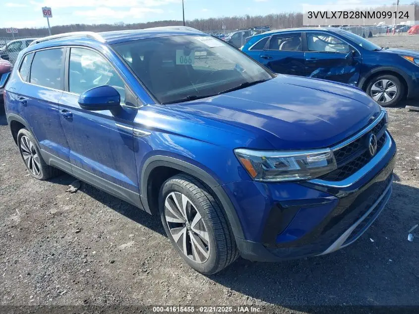 2022 Volkswagen Taos 1.5T Se VIN: 3VVLX7B28NM099124 Lot: 41615455