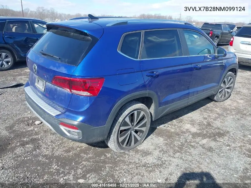 2022 Volkswagen Taos 1.5T Se VIN: 3VVLX7B28NM099124 Lot: 41615455