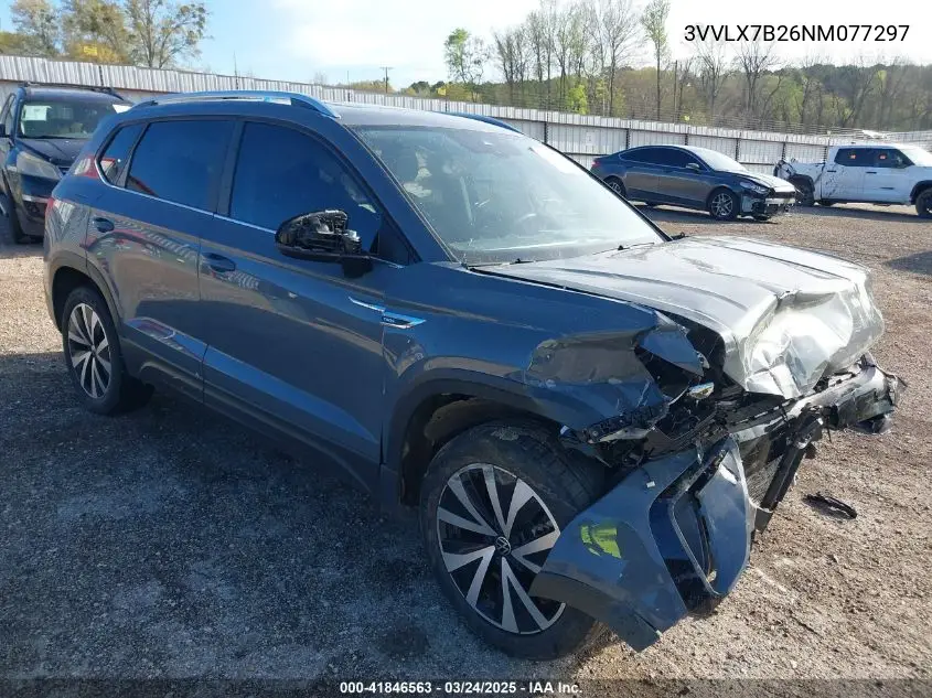 2022 Volkswagen Taos 1.5T Se VIN: 3VVLX7B26NM077297 Lot: 41846563