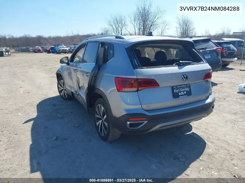 2022 Volkswagen Taos 1.5T Se VIN: 3VVRX7B24NM084288 Lot: 41886891
