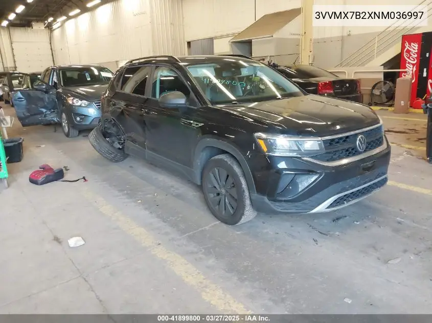 2022 Volkswagen Taos 1.5T S VIN: 3VVMX7B2XNM036997 Lot: 41899800