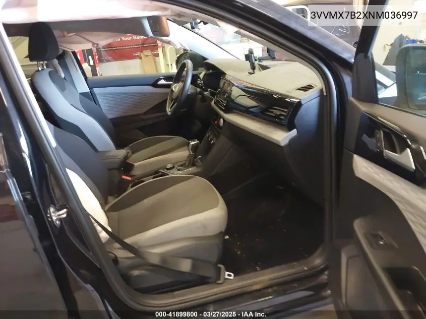 2022 Volkswagen Taos 1.5T S VIN: 3VVMX7B2XNM036997 Lot: 41899800