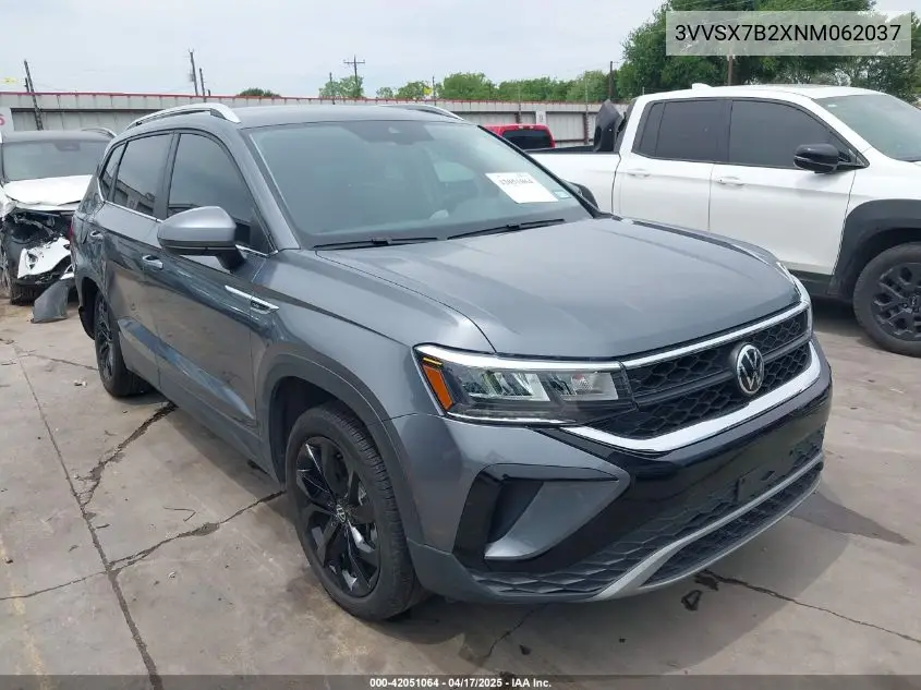 2022 Volkswagen Taos 1.5T Se VIN: 3VVSX7B2XNM062037 Lot: 42051064