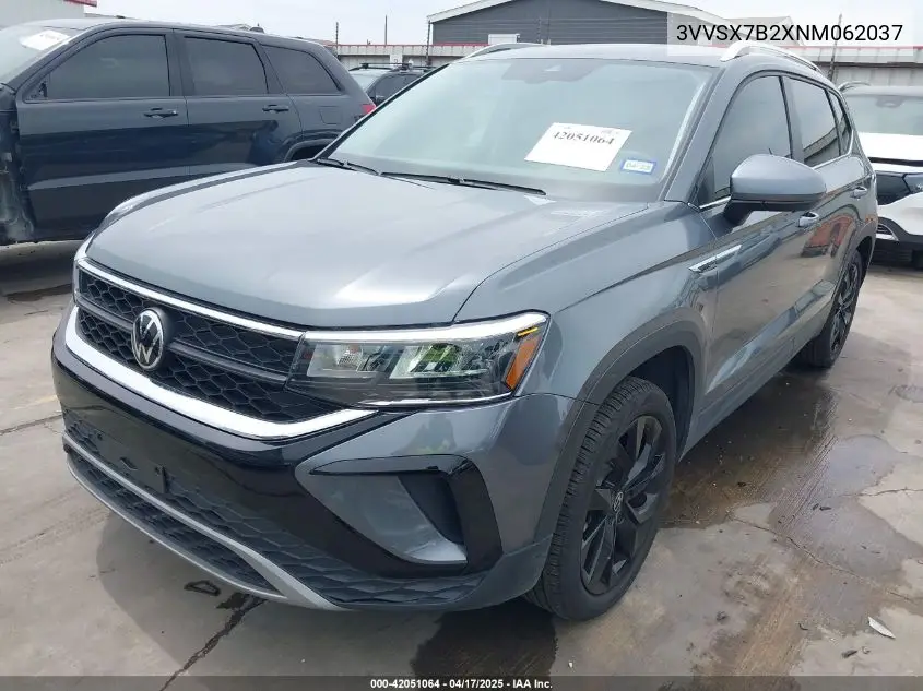 2022 Volkswagen Taos 1.5T Se VIN: 3VVSX7B2XNM062037 Lot: 42051064