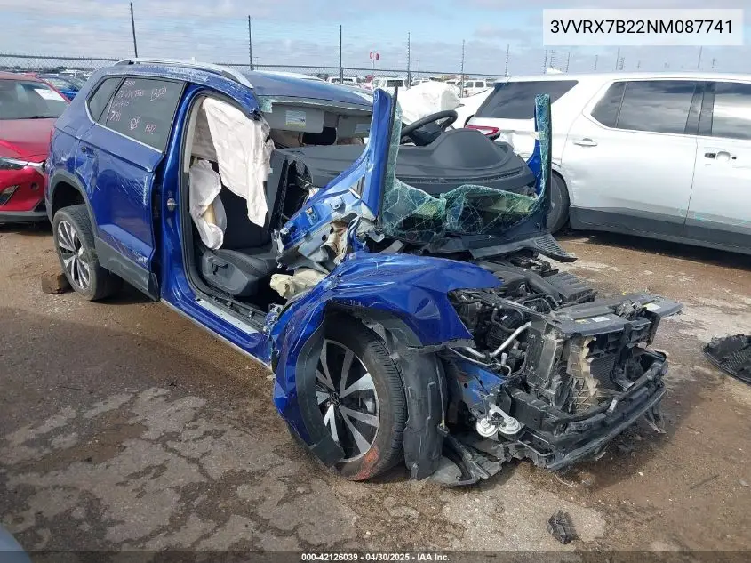 2022 Volkswagen Taos 1.5T Se VIN: 3VVRX7B22NM087741 Lot: 42126039