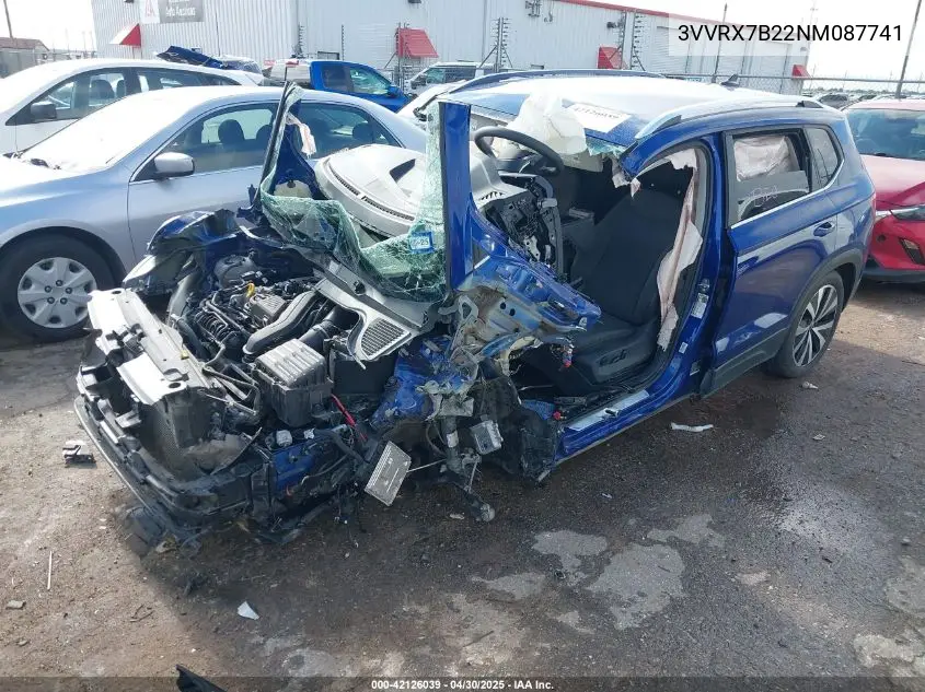 2022 Volkswagen Taos 1.5T Se VIN: 3VVRX7B22NM087741 Lot: 42126039