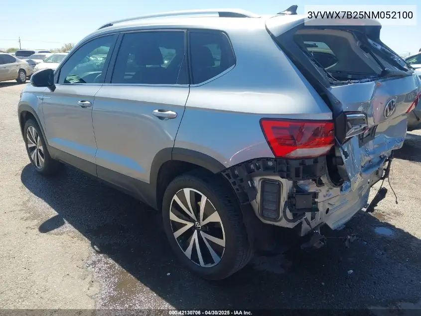 2022 Volkswagen Taos 1.5T Se VIN: 3VVWX7B25NM052100 Lot: 42130706
