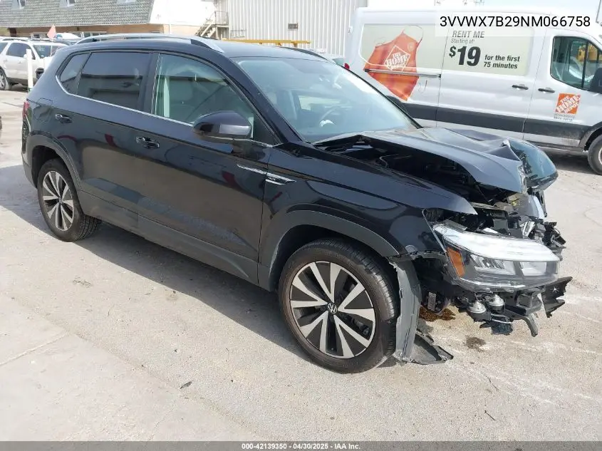 2022 Volkswagen Taos 1.5T Se VIN: 3VVWX7B29NM066758 Lot: 42139350