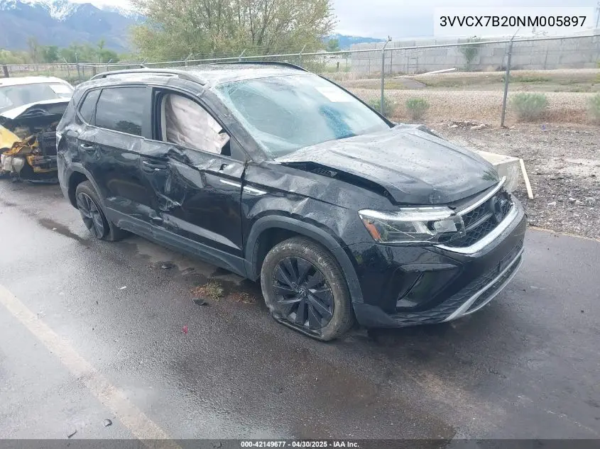 2022 Volkswagen Taos 1.5T S VIN: 3VVCX7B20NM005897 Lot: 42149677