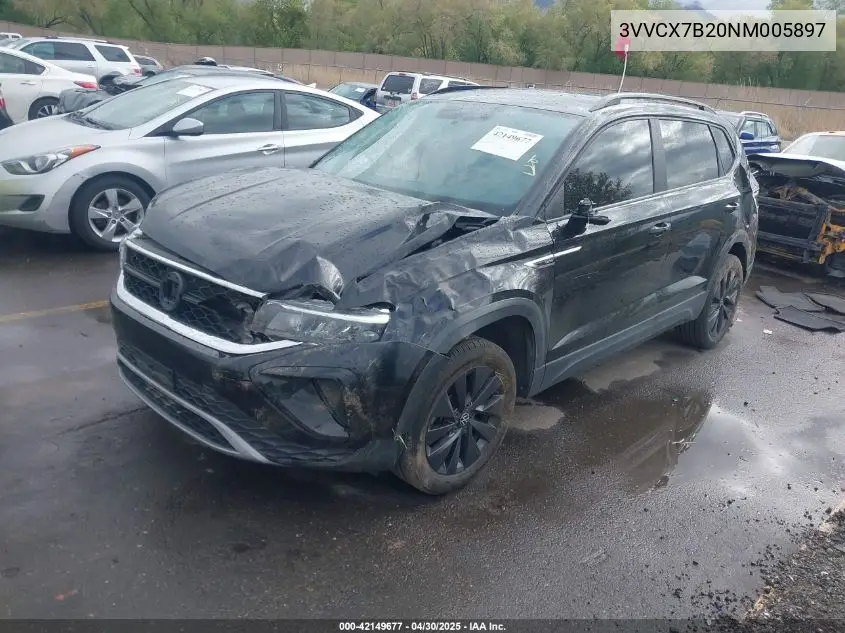 2022 Volkswagen Taos 1.5T S VIN: 3VVCX7B20NM005897 Lot: 42149677