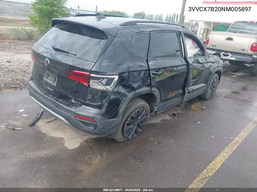 2022 Volkswagen Taos 1.5T S VIN: 3VVCX7B20NM005897 Lot: 42149677