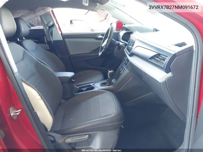2022 Volkswagen Taos 1.5T Se VIN: 3VVRX7B27NM091672 Lot: 42158739