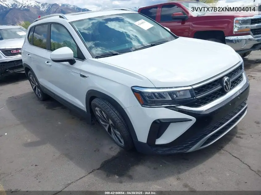 2022 Volkswagen Taos 1.5T Se VIN: 3VVTX7B2XNM004014 Lot: 42160054