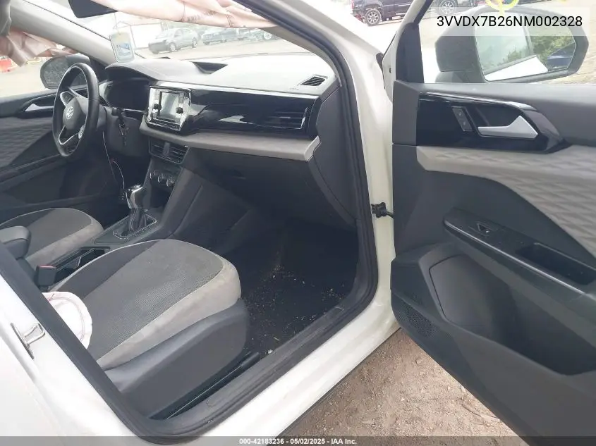 2022 Volkswagen Taos 1.5T S VIN: 3VVDX7B26NM002328 Lot: 42183236