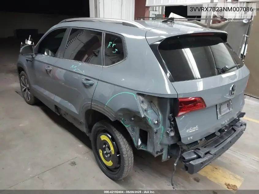 2022 Volkswagen Taos 1.5T Se VIN: 3VVRX7B23NM007086 Lot: 42192404