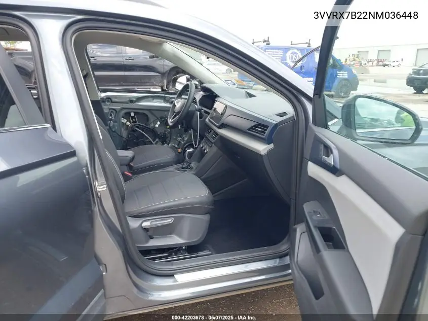 2022 Volkswagen Taos 1.5T Se VIN: 3VVRX7B22NM036448 Lot: 42203678