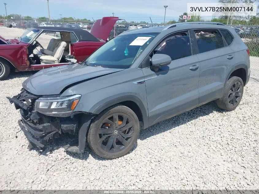 2022 Volkswagen Taos 1.5T Se VIN: 3VVLX7B25NM007144 Lot: 42232446