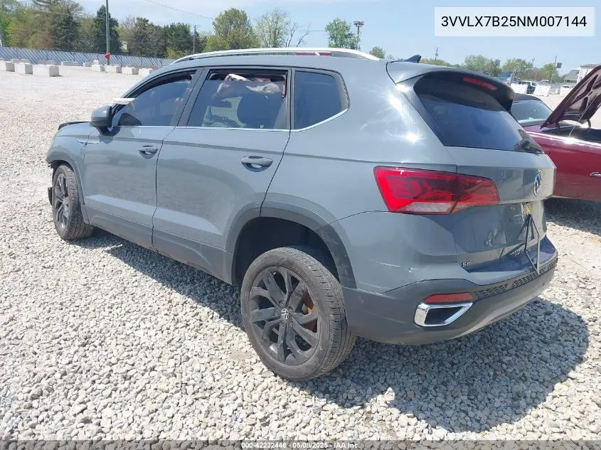 2022 Volkswagen Taos 1.5T Se VIN: 3VVLX7B25NM007144 Lot: 42232446