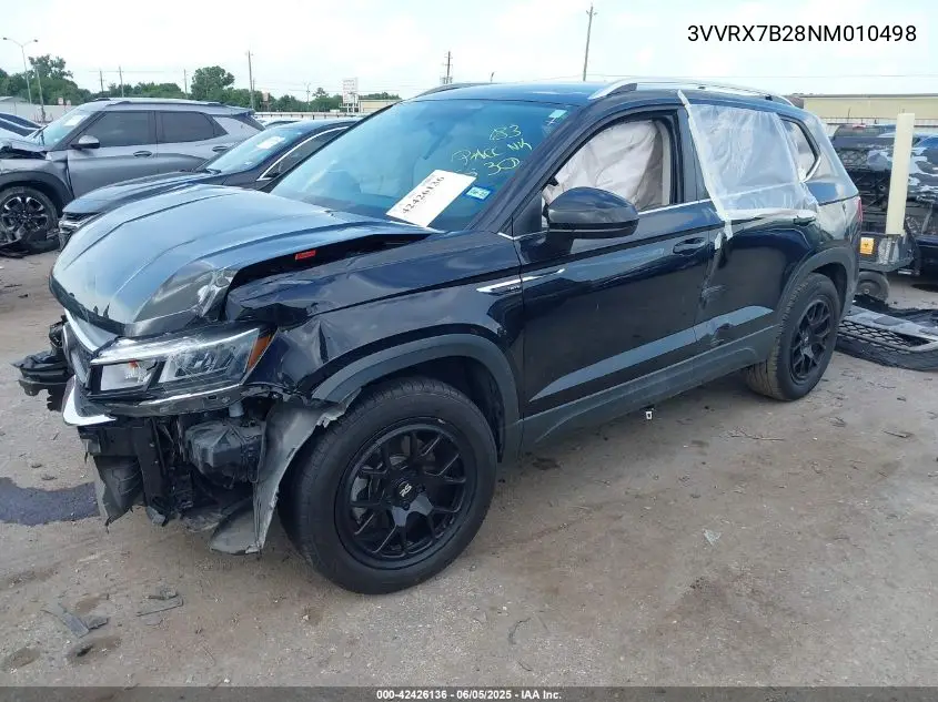 2022 Volkswagen Taos 1.5T Se VIN: 3VVRX7B28NM010498 Lot: 42426136