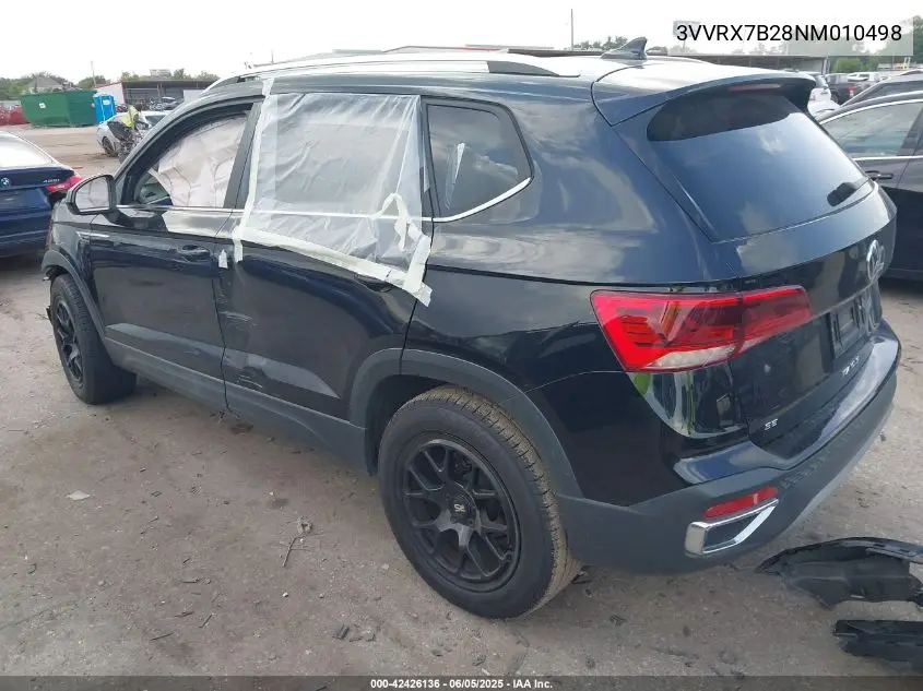 2022 Volkswagen Taos 1.5T Se VIN: 3VVRX7B28NM010498 Lot: 42426136
