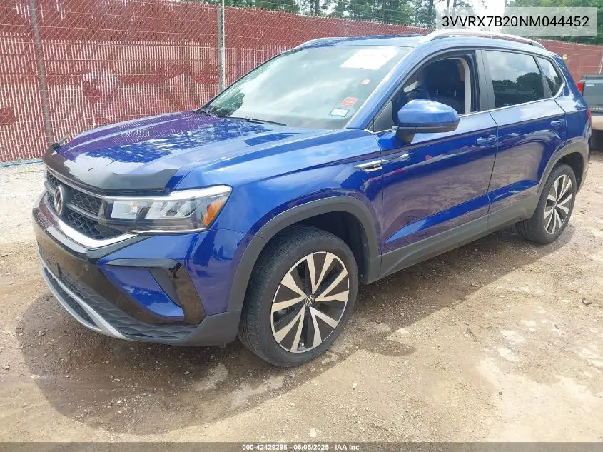 2022 Volkswagen Taos 1.5T Se VIN: 3VVRX7B20NM044452 Lot: 42429298