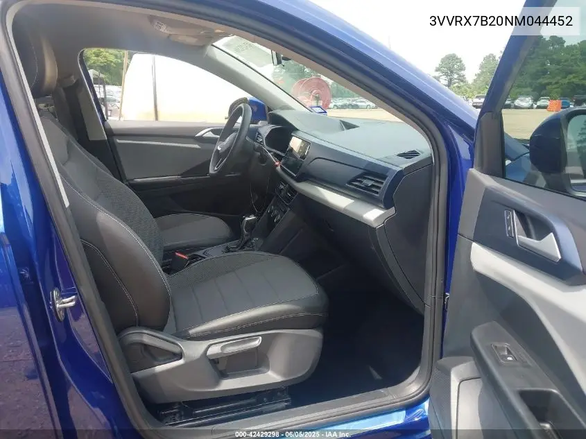 2022 Volkswagen Taos 1.5T Se VIN: 3VVRX7B20NM044452 Lot: 42429298