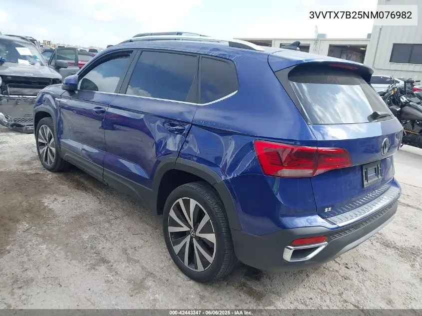 2022 Volkswagen Taos 1.5T Se VIN: 3VVTX7B25NM076982 Lot: 42443347
