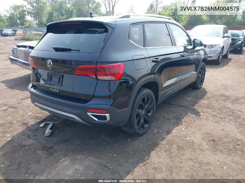 2022 Volkswagen Taos 1.5T Se VIN: 3VVLX7B26NM004575 Lot: 42447315