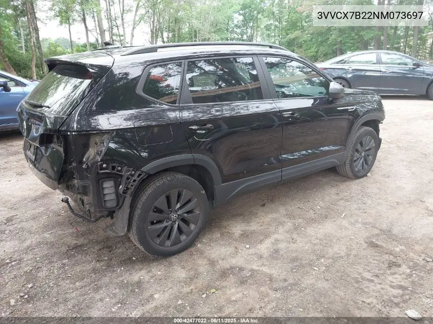 2022 Volkswagen Taos 1.5T S VIN: 3VVCX7B22NM073697 Lot: 42477022