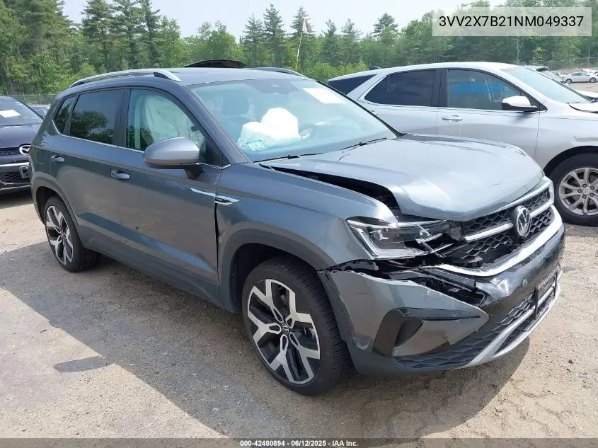 2022 Volkswagen Taos 1.5T Sel VIN: 3VV2X7B21NM049337 Lot: 42480894