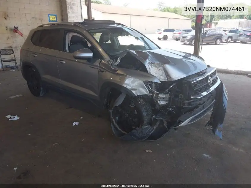 2022 Volkswagen Taos 1.5T Se VIN: 3VVLX7B20NM074461 Lot: 42482751