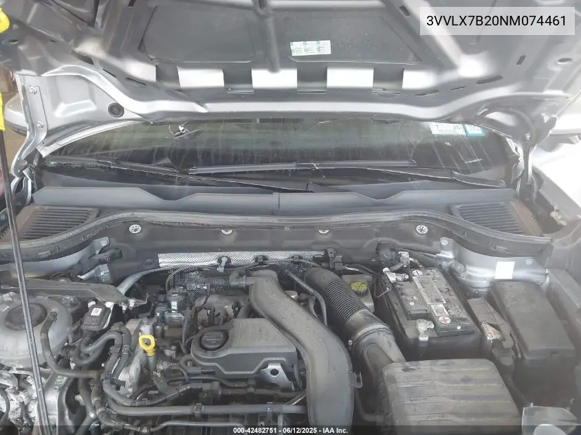 2022 Volkswagen Taos 1.5T Se VIN: 3VVLX7B20NM074461 Lot: 42482751