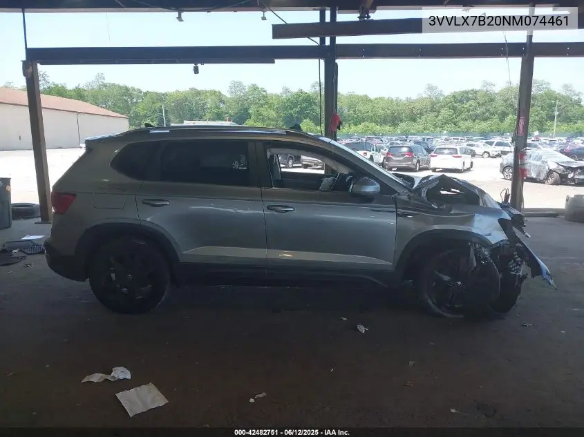 2022 Volkswagen Taos 1.5T Se VIN: 3VVLX7B20NM074461 Lot: 42482751