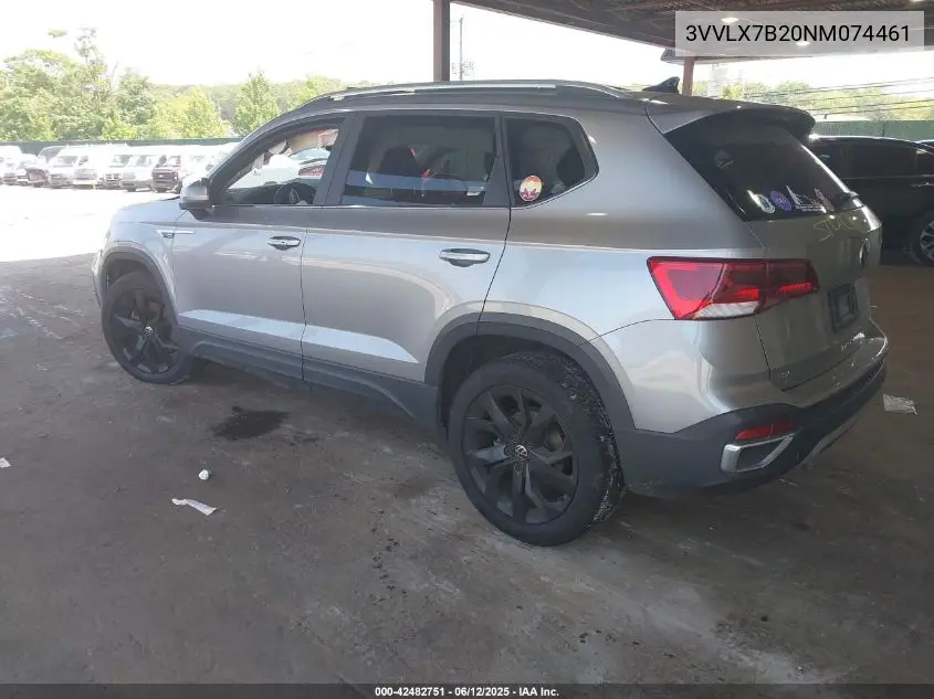 2022 Volkswagen Taos 1.5T Se VIN: 3VVLX7B20NM074461 Lot: 42482751