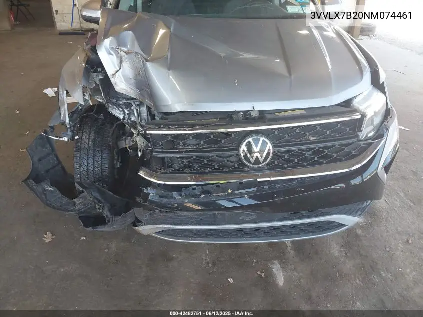 2022 Volkswagen Taos 1.5T Se VIN: 3VVLX7B20NM074461 Lot: 42482751