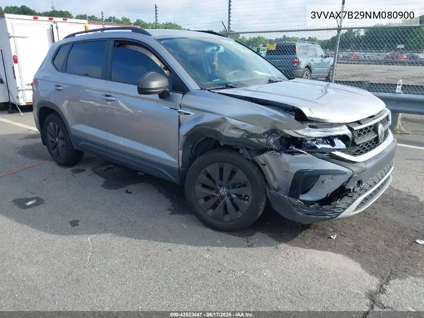 2022 Volkswagen Taos 1.5T S VIN: 3VVAX7B29NM080900 Lot: 42522447