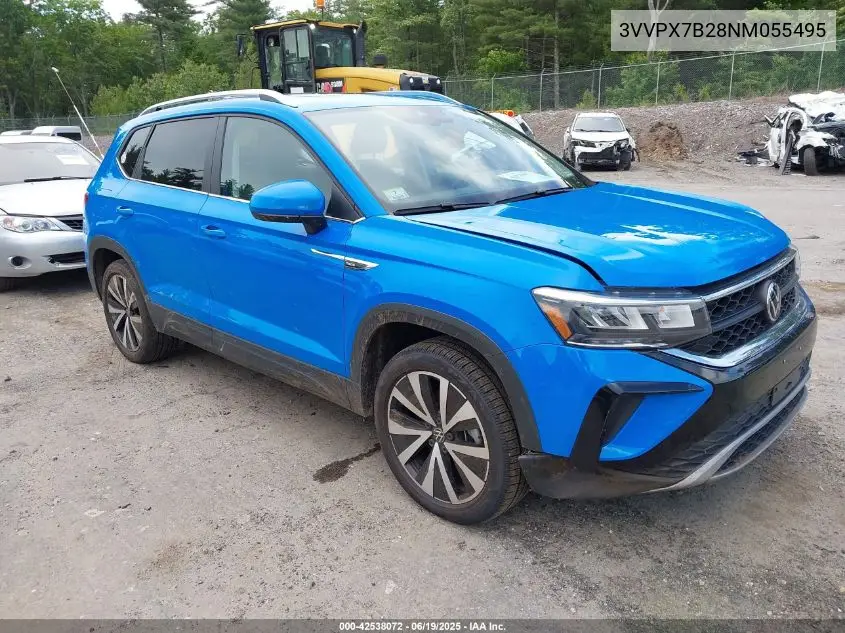 2022 Volkswagen Taos 1.5T Se VIN: 3VVPX7B28NM055495 Lot: 42538072